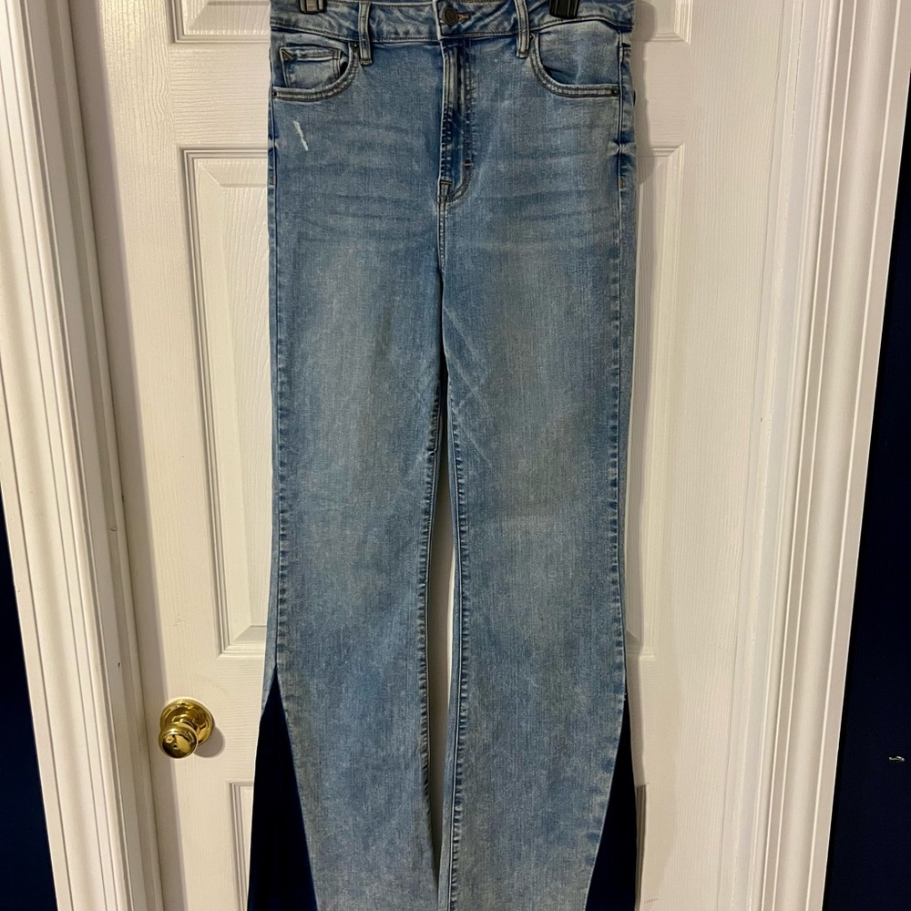 EARTHBOUND Blue Two-Tone Flare Leg